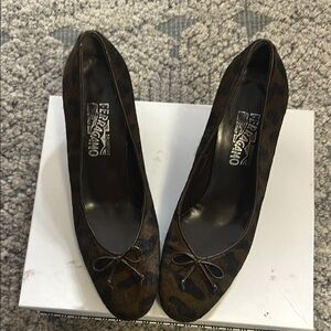 Salvatore Ferragamo Leopard Print Women's Shoes